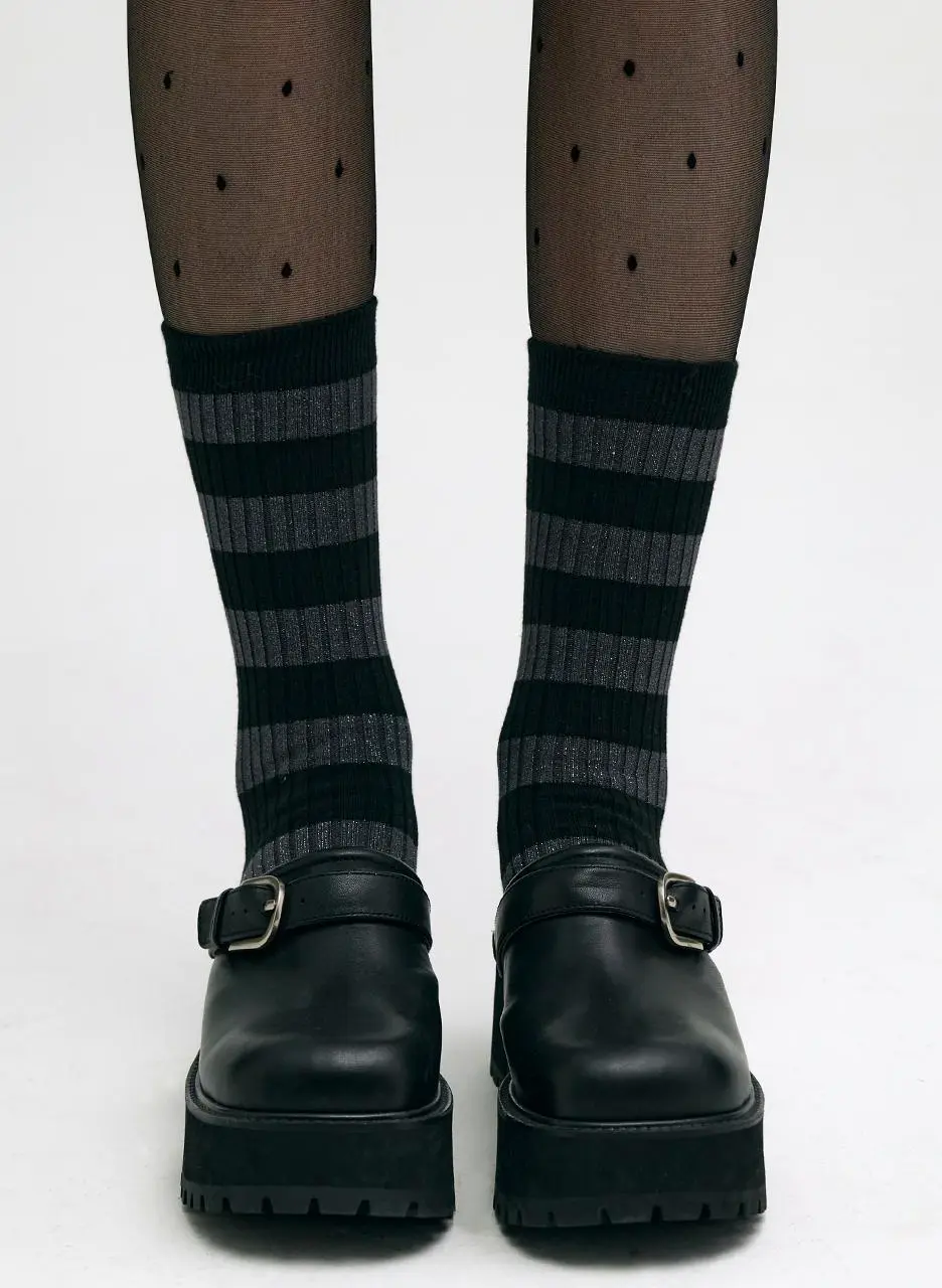 [MARGESHERWOOD] 70S CLOGS PLAIN MULES [BLACK]