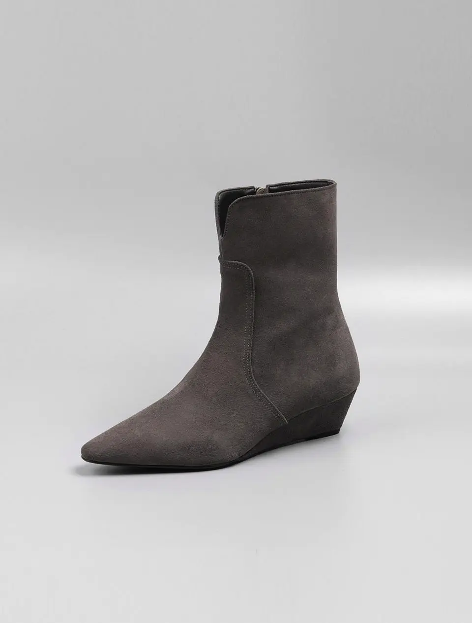 Suede 4cm Ankle Boots (LC508)