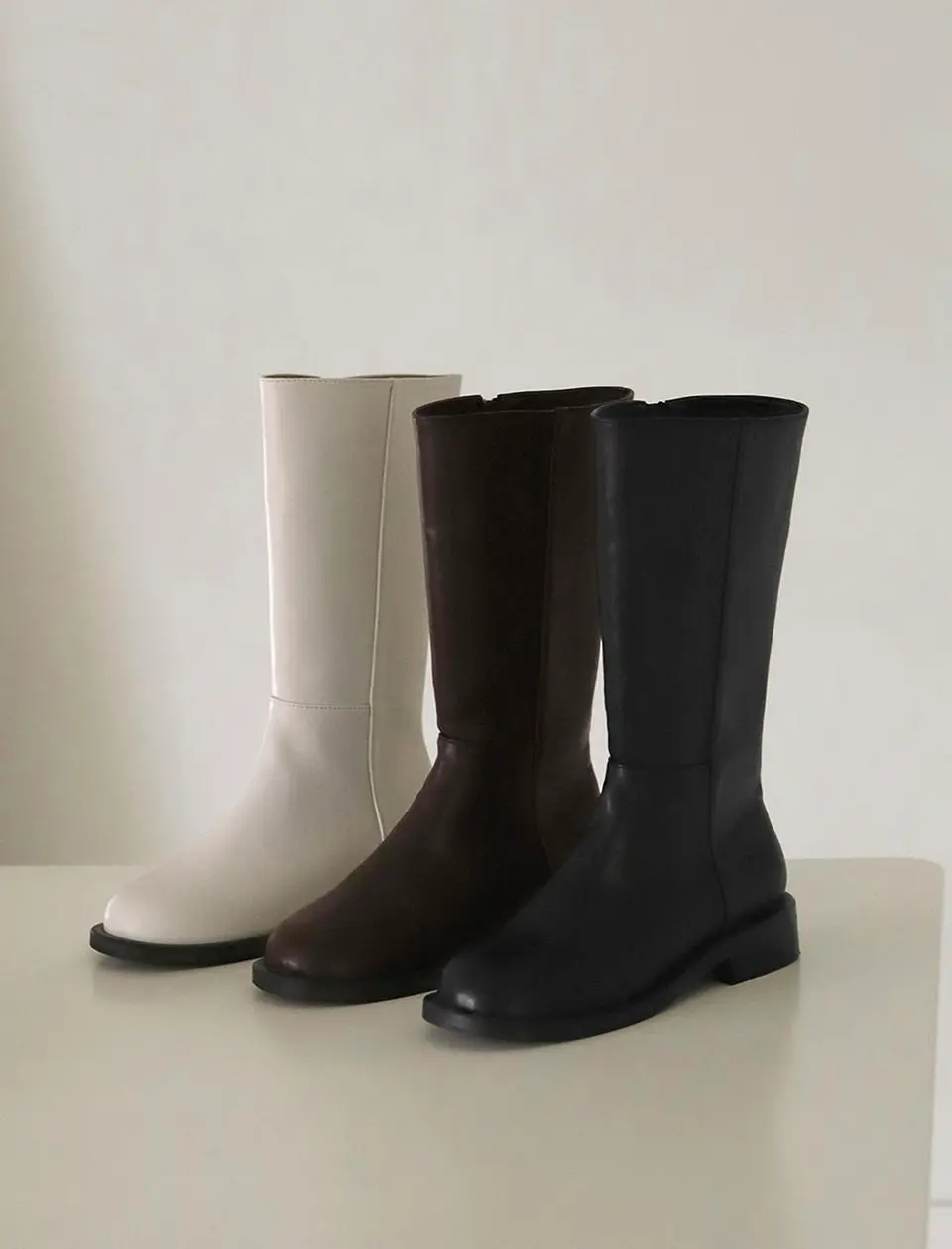 Lecetti Round Middle Boots (3cm)