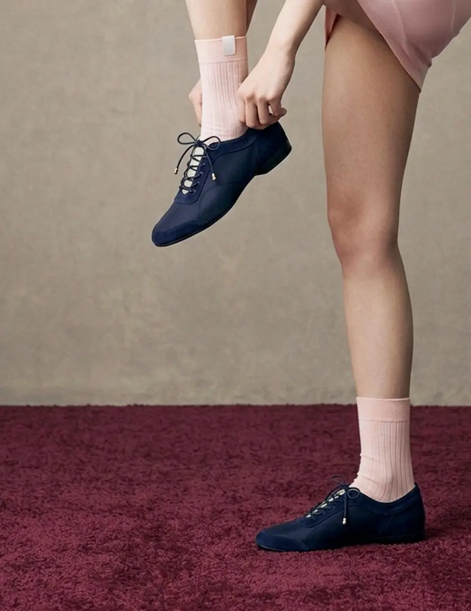 NOTEN_dark navy Top Open Driving Sneakers
