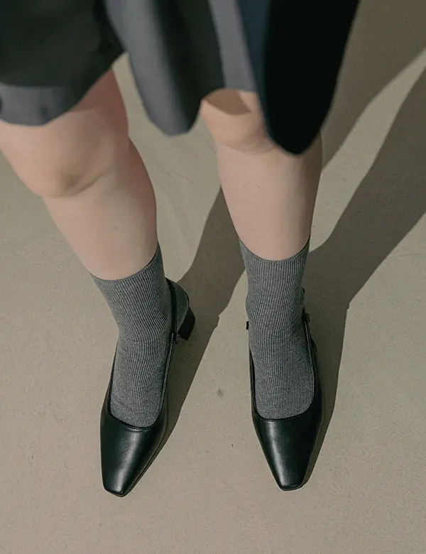 Jazzy Feminine Point Toe Slingback_4 Colors