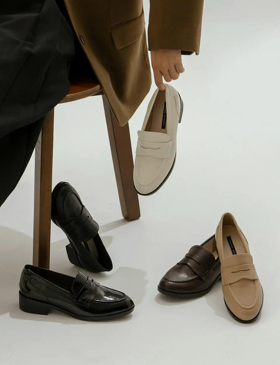 Inez Mannish Penny Loafer 3cm