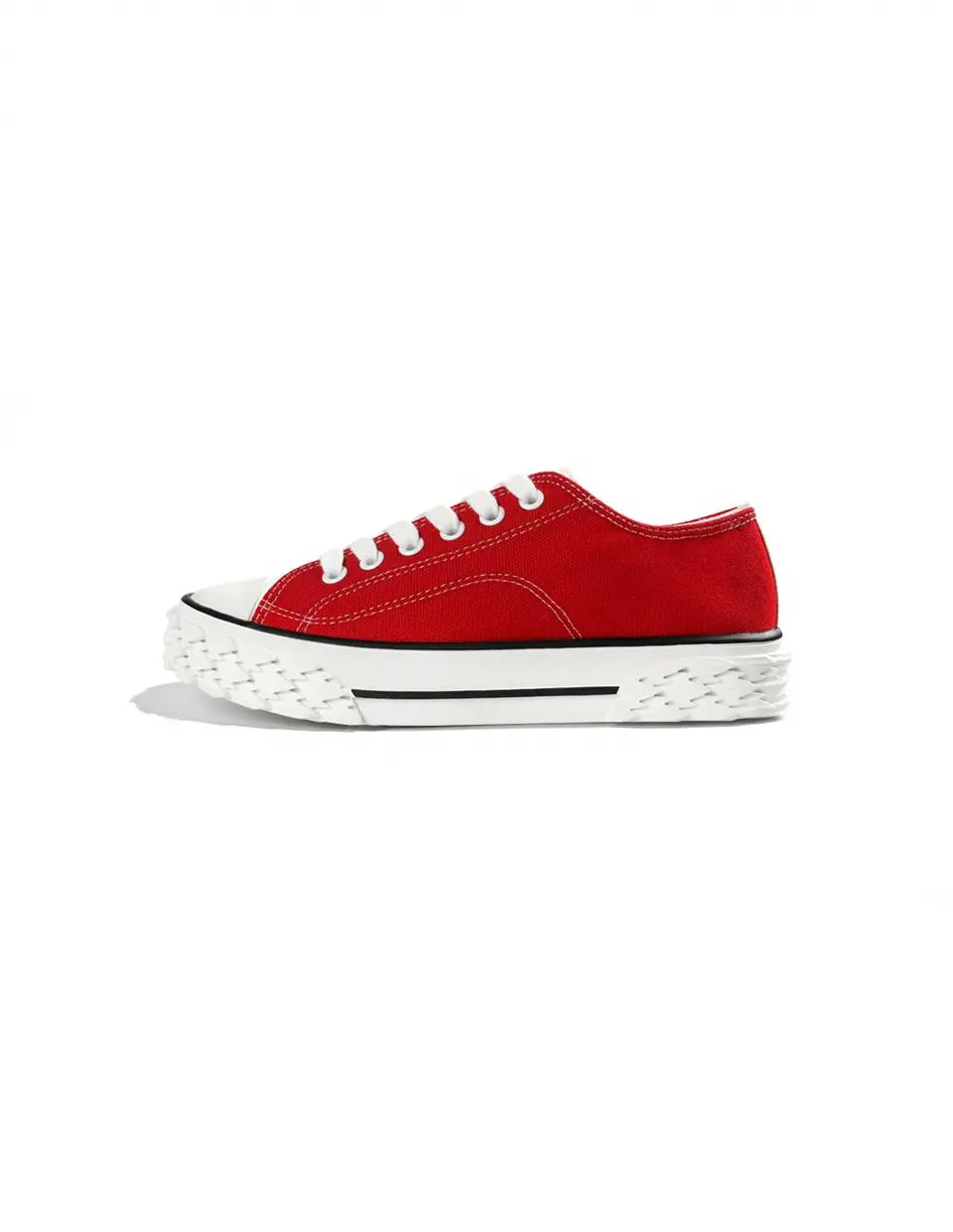 MAKO CANVAS BLEND SNEAKERS [RED]