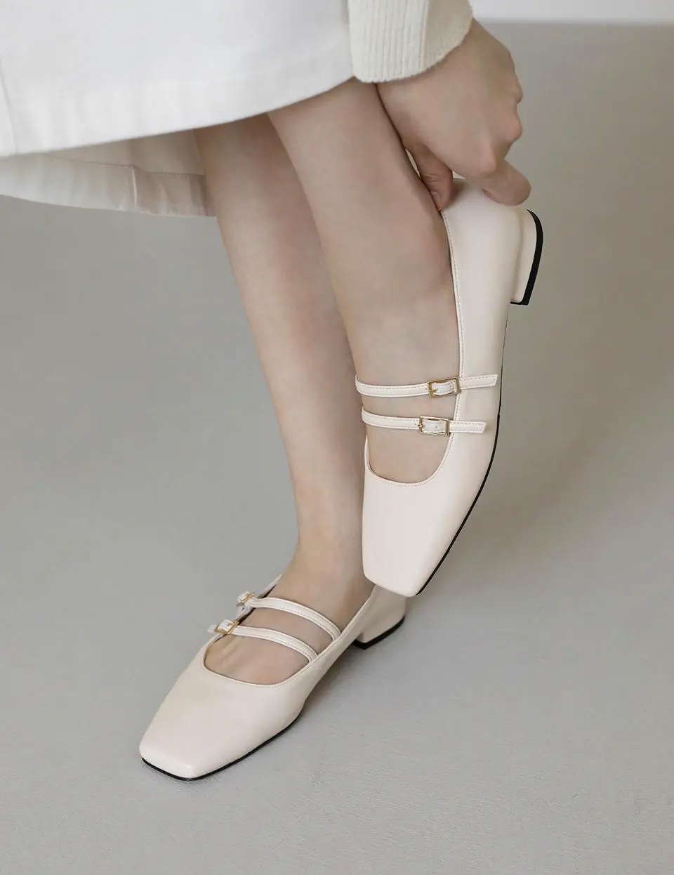 Mojis Mary Jane Flat 2cm Ballet Shoes