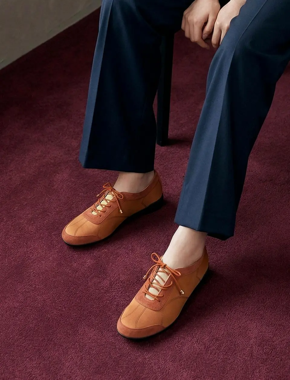 NOTEN_terracotta Top Open Driving Sneakers