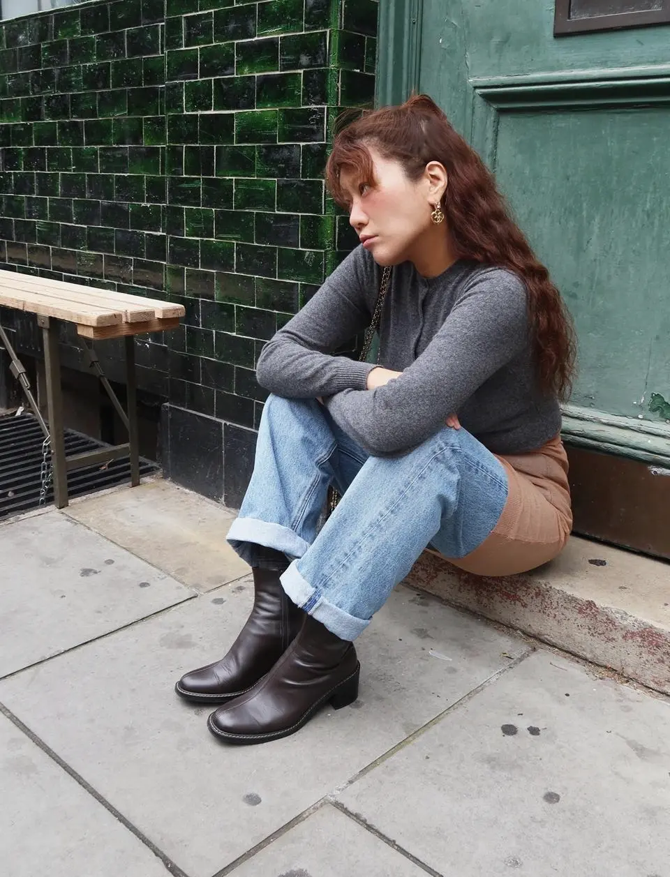 NEUTE X SOJEANNE Urban Ankle Boots [Black/Brown]