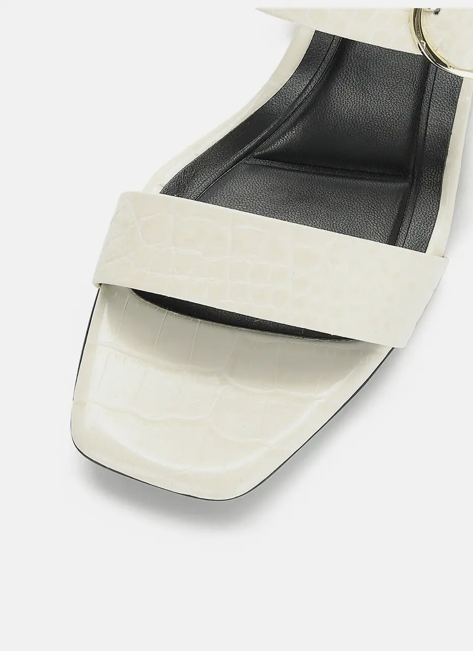 Anello Signature Strap Sandals - Ecru