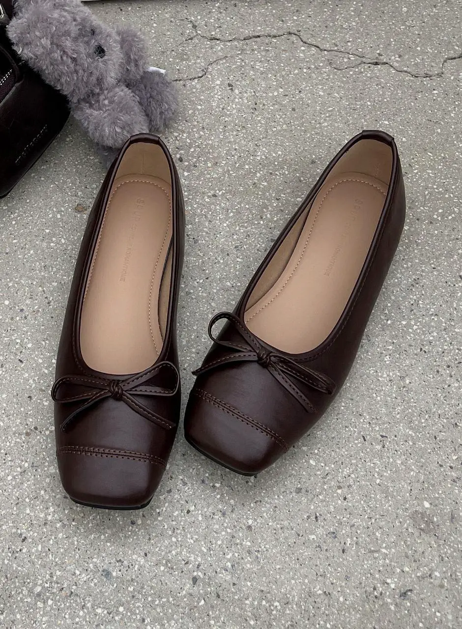 Rave Ribbon Flat 1.5cm Ballet Shoes (UA9037) (5color)