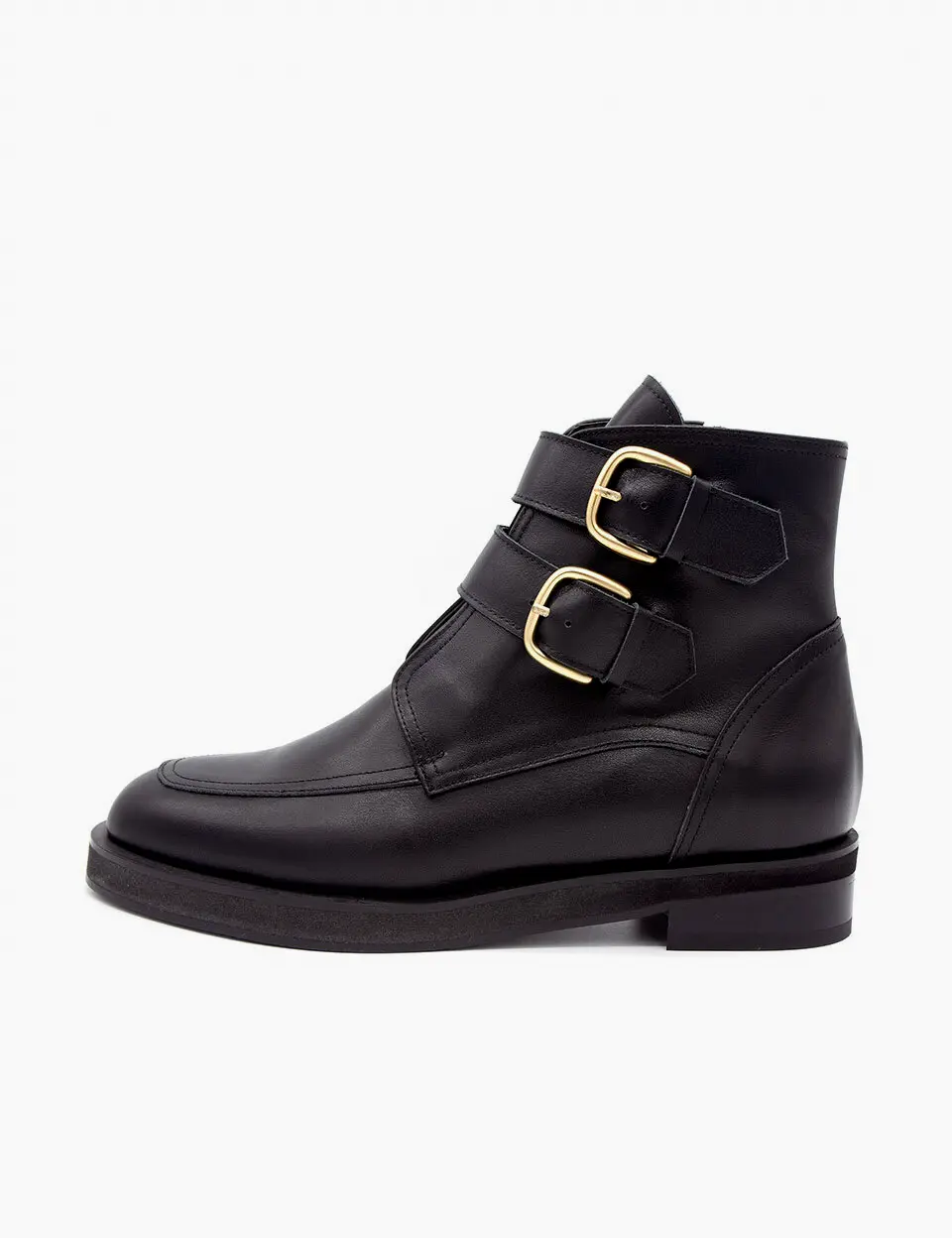 Double Buckle Boots_Black