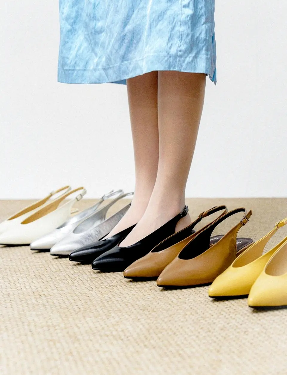 DEEP TOE SLINGBACK PUMPS (5 COLORS)