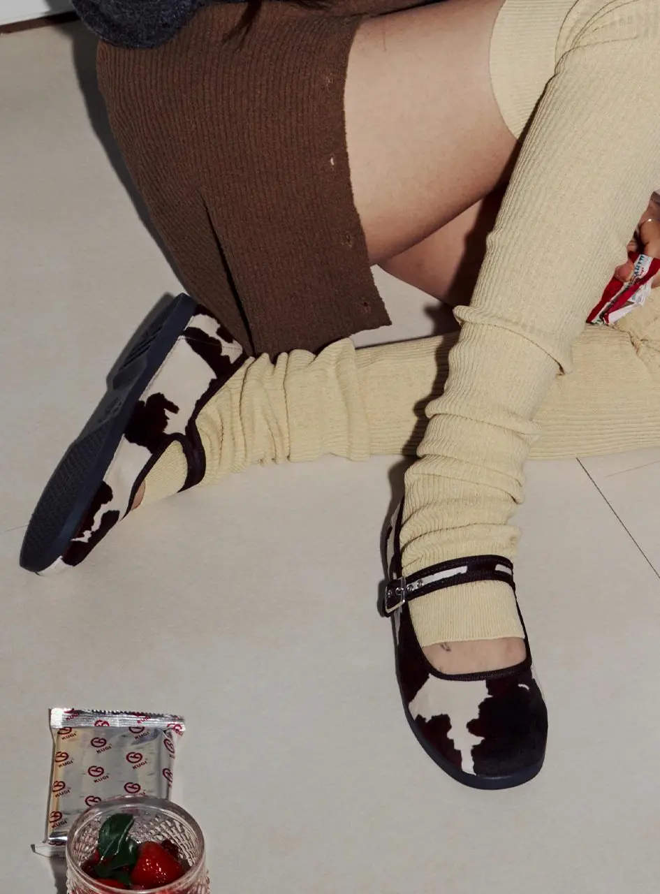 Victoria Kung Fu Ballerina Cow Print MARY JANE [BLANCO] (1080117)