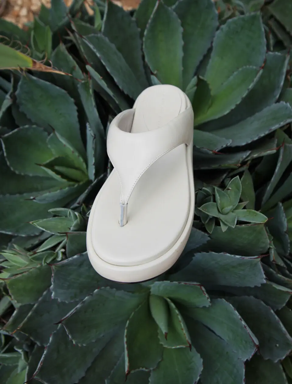 Nael Platform Flip Flops Leather