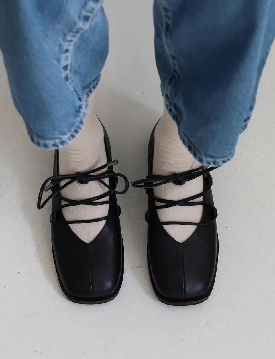 QS turnflat shoes_black