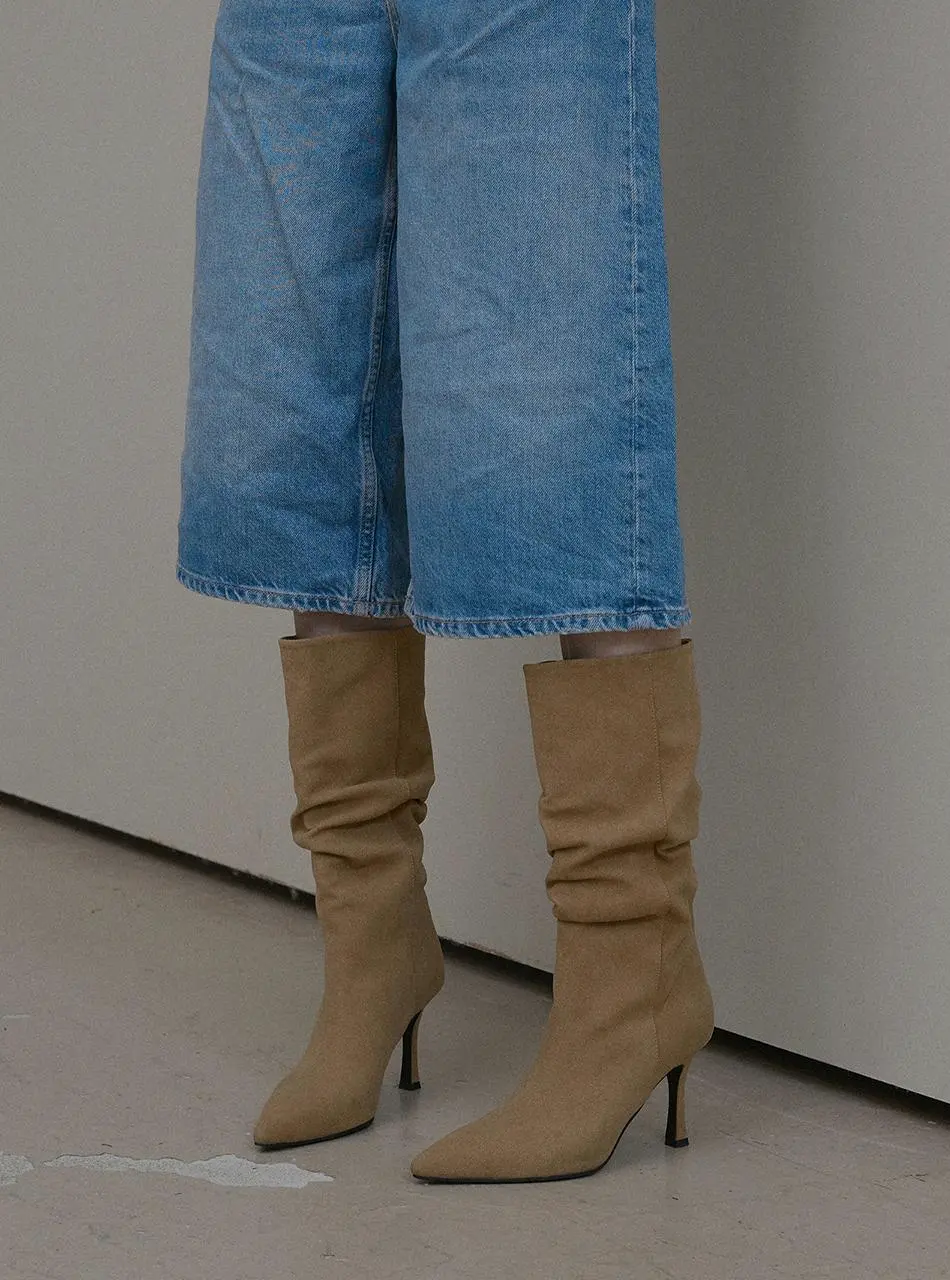 Texas Stiletto Slouchy Middle Boots (me2457)