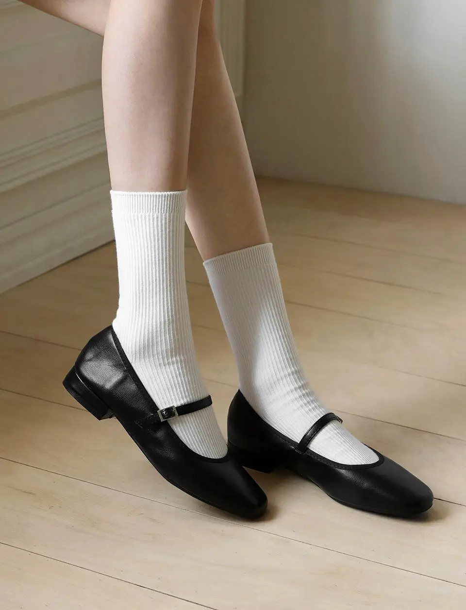 Charlotte Mary Jane Flat Shoes (2cm)