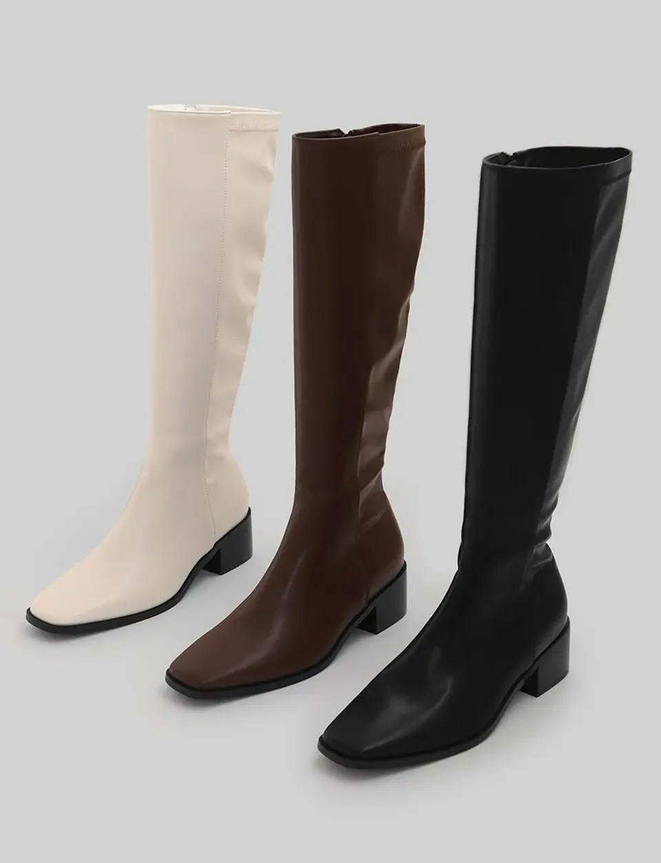 Bria Square Long Boots (4.5cm)